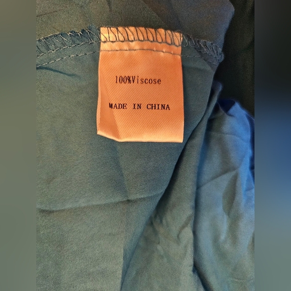 Zesica V-Neck Hollow Out Eyelet Ruffle Swing A-Line Dress Size Large NWT - Picture 9 of 15